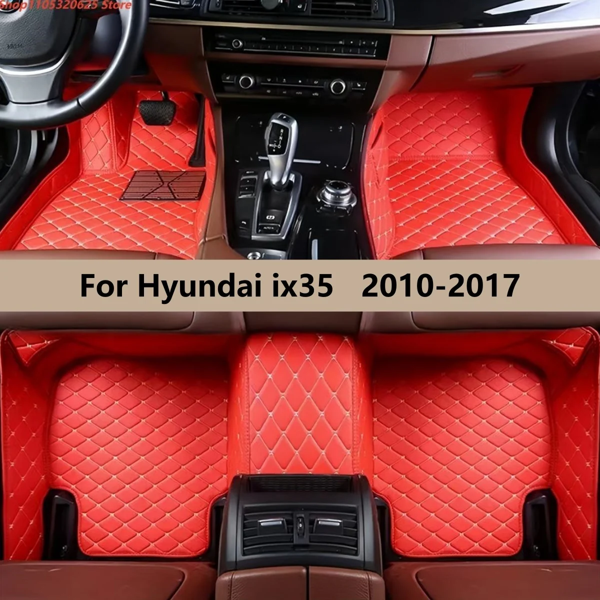 

Автомобильные коврики для Hyundai ix35 2010-2017, кожаные, водонепроницаемые, автоаксессуары