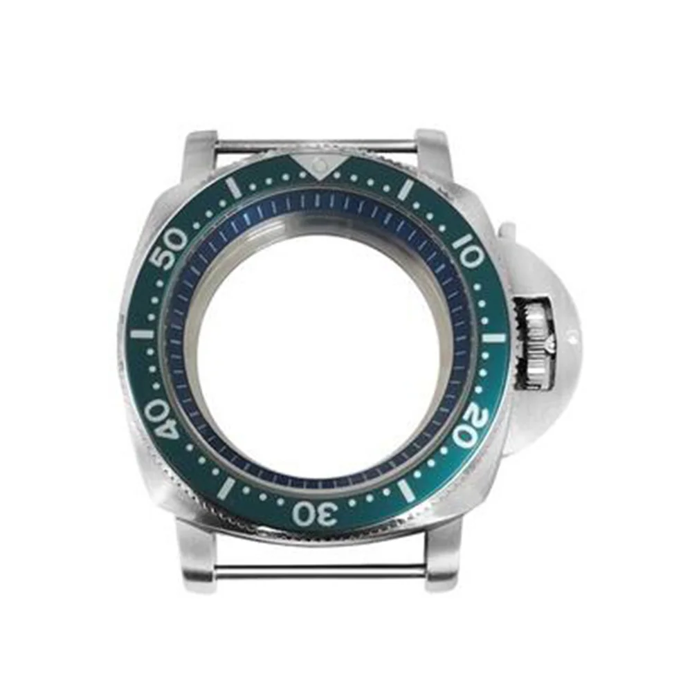 42มม.316L เปลือกสแตนเลส + Dual Bezel + สีน้ำเงินเข้มด้านในแหวนสำหรับญี่ปุ่น NH35/NH36/4R/7S การเคลื่อนไหวอุปกรณ์เสริม