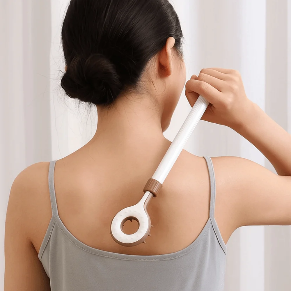 

Креативный эластичный массажер для спины, регулируемый пластиковый двусторонний массажный инструмент для спины, подвесной массажер для личного массажа