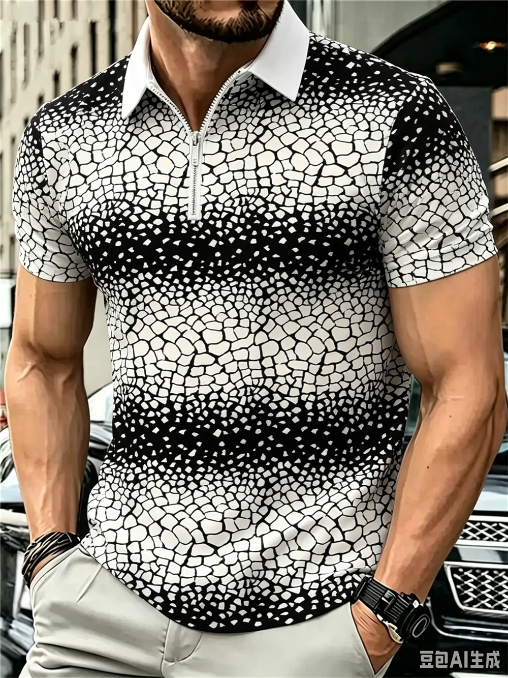 6XL Plus Size Men's Clothing Fashion Tie-dye Polos T-Shirts Summer Short Sleeve 3D Printed Street Casual Male POLO Tee