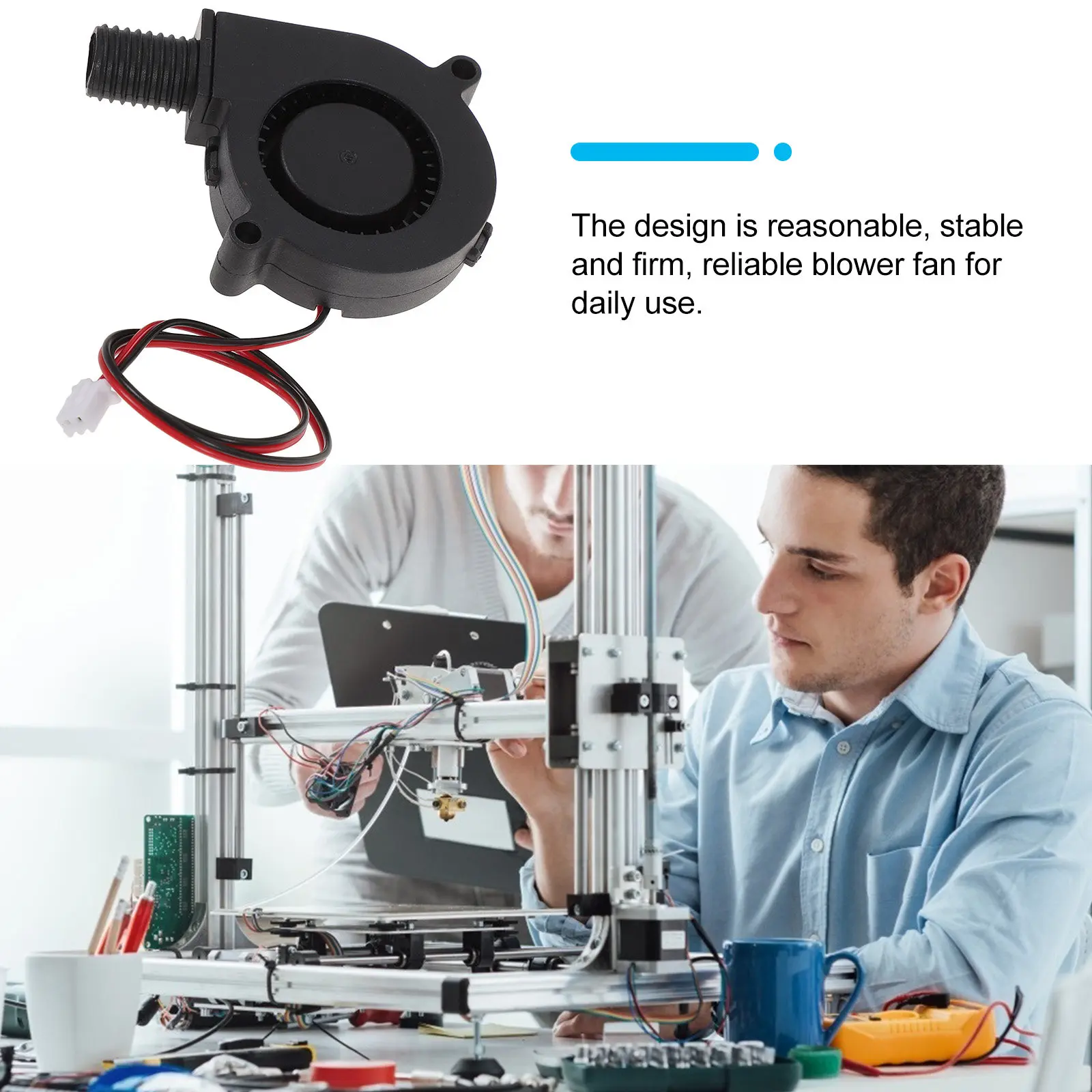 

Вентилятор-воздуходувка 12В 50x15мм, турбо, высокоскоростной (7500 об/мин), компактный, легкий, для охлаждения, замена для надувных изделий для двора