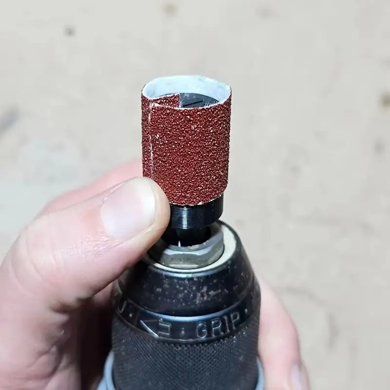 3pcs Screwdriver Grinding Head, 3-in-1 Flat/Concave/Convex Sanding Wheel, Self-Adhesive Trimmable Sandpaper, Winding Accessory