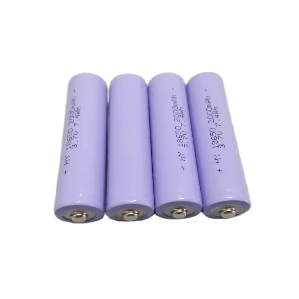 18650 Battery Rechargeable Battery  For Flashlight Torch Battery 3.7V 18650 2000mAh Capacity Li-ion Rechargeable Battery