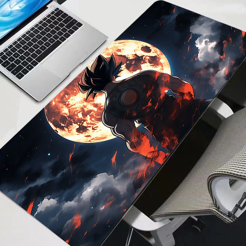 Tapis de souris Dragon Ball Son Goku Gamer, grand tapis de bureau XXL pour clavier et souris, tapis en caoutchouc pour ordinateur portable