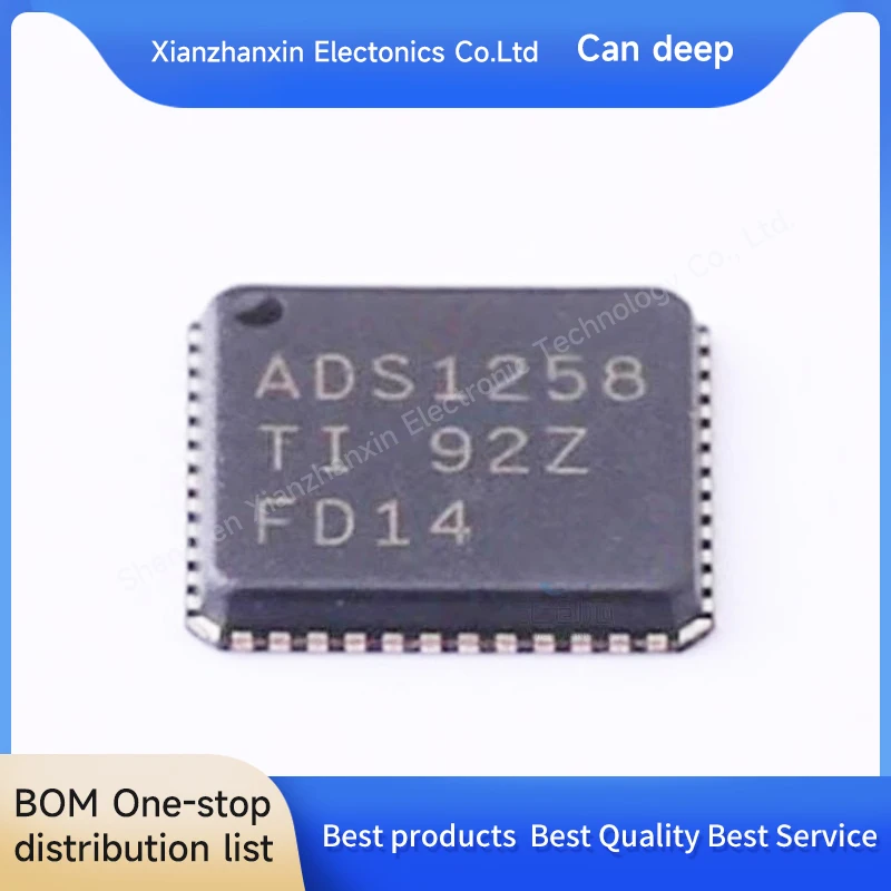 1PCS/LOT ADS1258IRTCR ADS1258 VQFN-48  Analog to digital converter chip in stock