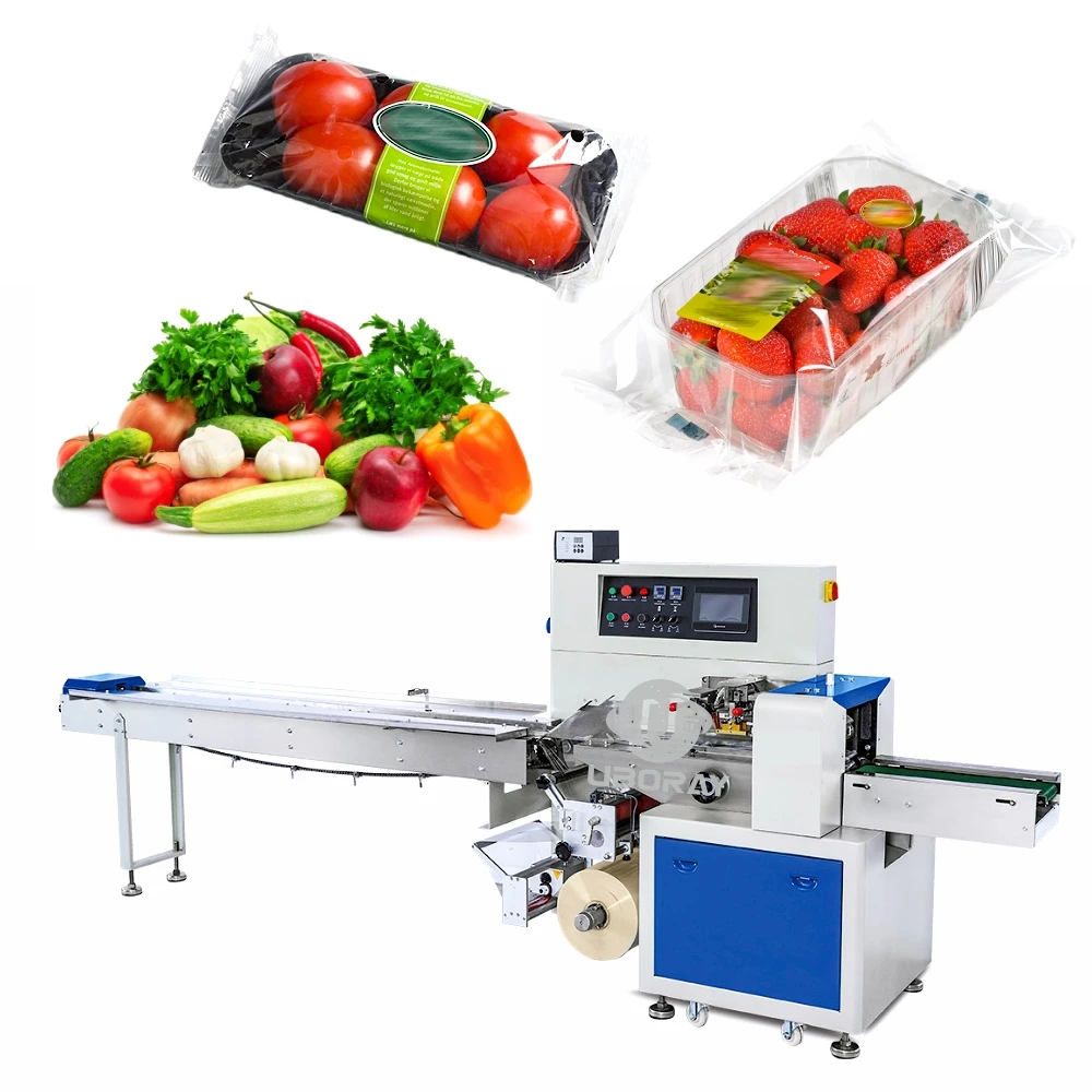 Multi-function Automatic Flow Packaging Machine For Vegetable Packing Machine Fruit And Vegetable Packing Machine