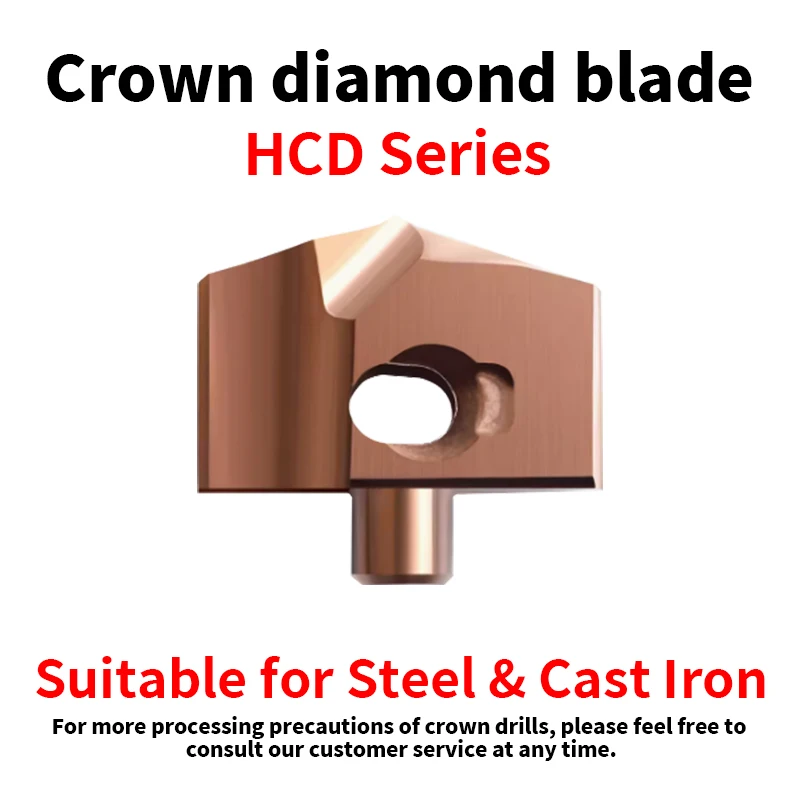 HCD Internal Cooling Carbide Crown Twist Drill Bit Non-Standard Diameter 10-29mm Crown Drill Rod Cutting Blades
