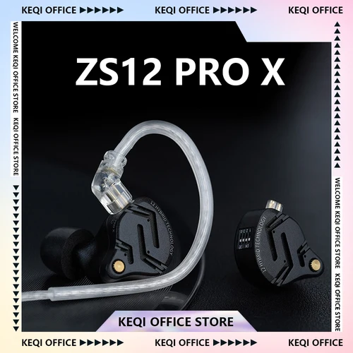 Kz Zs12 Pro X Auriculares De Metal 1Dd + 5Ba Híbrido Hifi