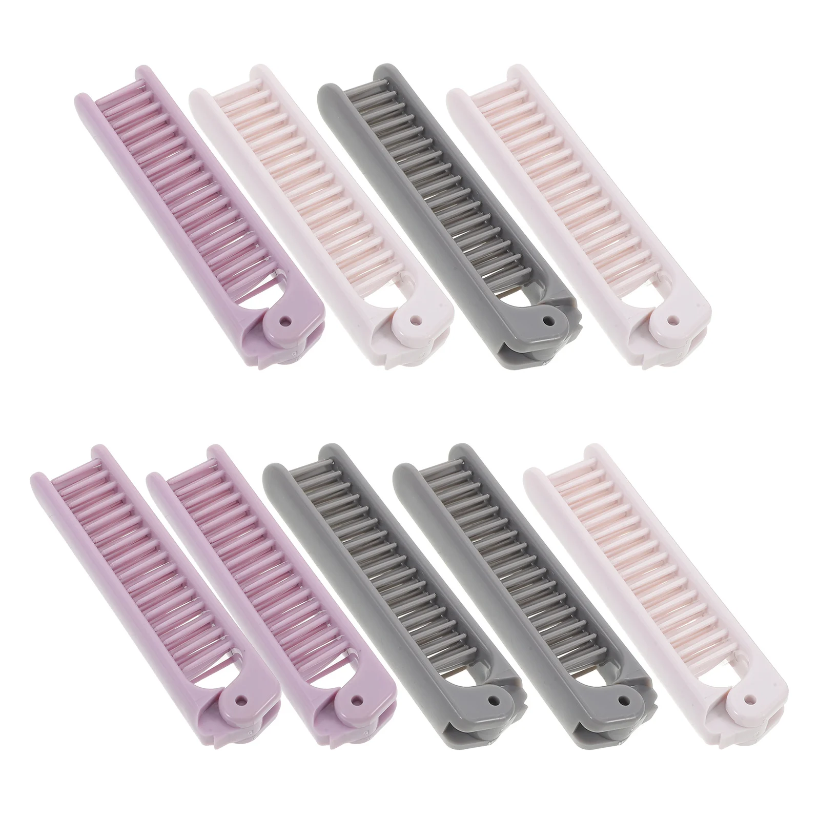 

9 шт. складная расческа, компактная дорожная складная расческа для волос, дизайн с двумя зубьями, портативная мини-дорожная расческа для мужчин и женщин, легкая