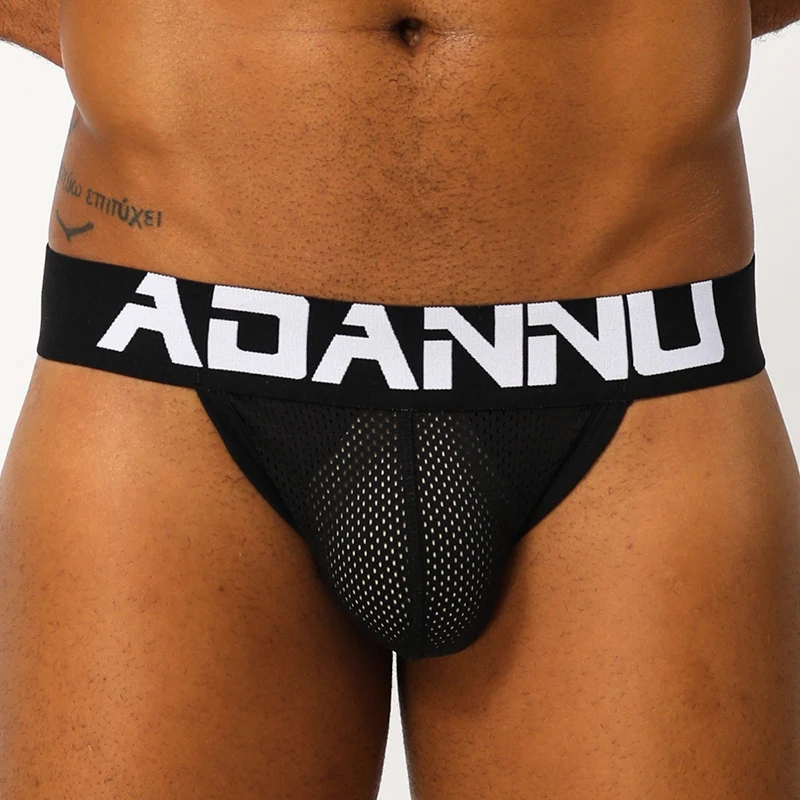 28 Style ADANNU Male Lingerie Sissy Panties For Men Thong Cotton Gay Underwear Jockstrap Men Sexy Mens G String Thongs Cuecas