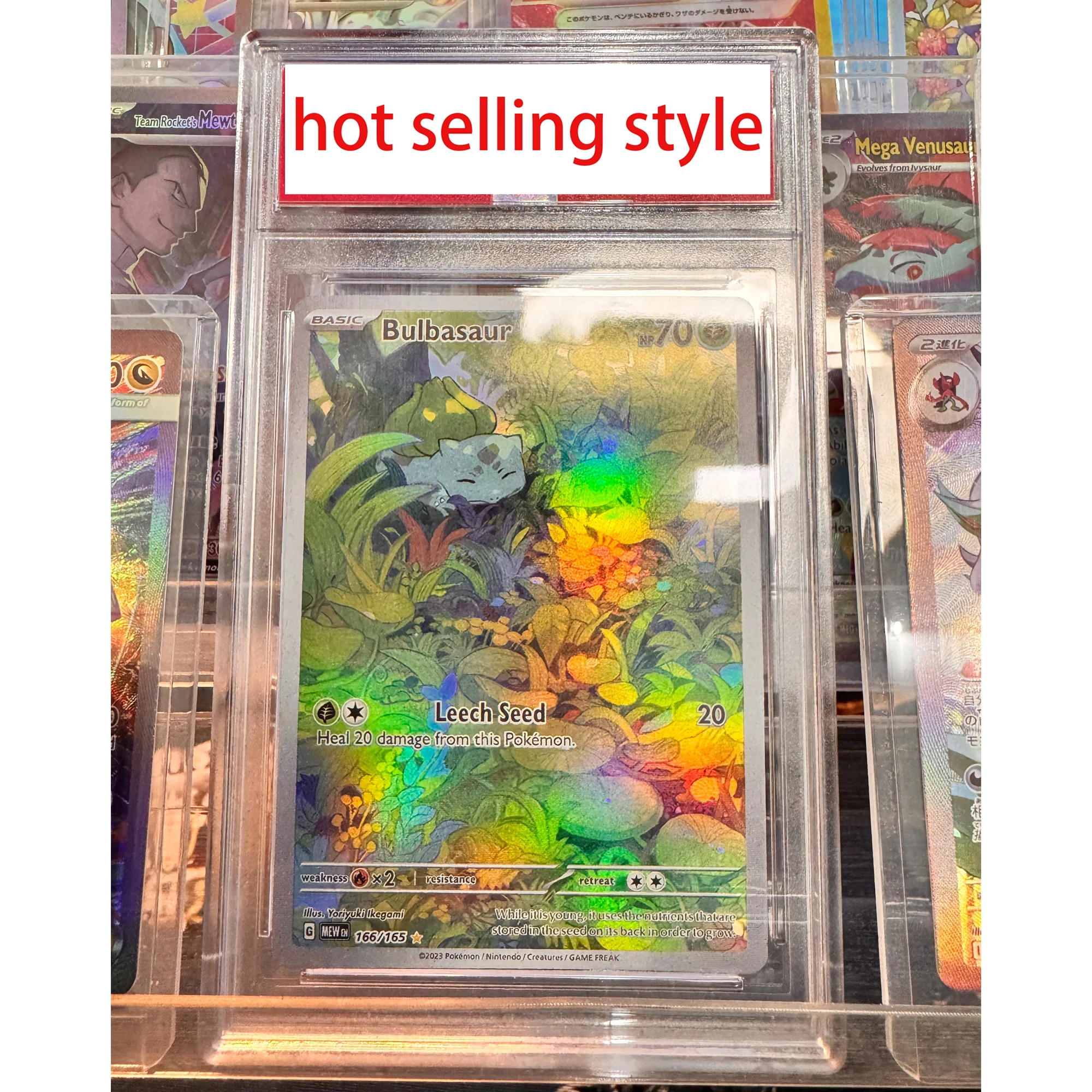 Diy Self Made Bulbasaur Ar Rating Card Collection Card Color Flash Bulbasaur 10 Point Rating Card Anime Cards Gift Toy