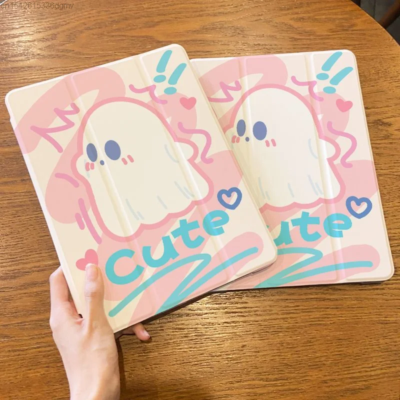 Cute Ghost New Print Tablet Computer Case Ipad 10th Generation Mini6 Air 5 4 3 Protective Cover Kawaii Ipad Pro 2022 11 12.9 Y2k