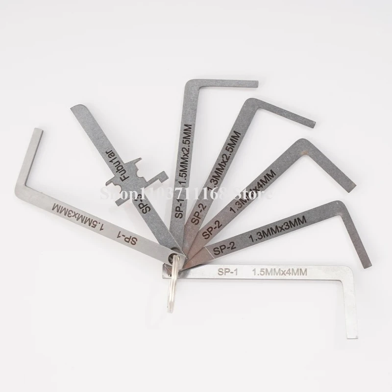 Locksmith Lockpick Set of Lock Picks High Quality Practical Locksmith Tool Kit Replacement Turning Double Head Tension Wrench - Image 5