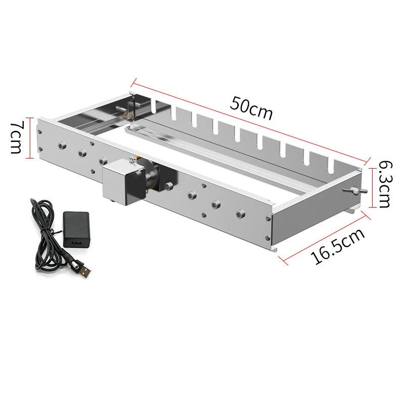 1. Flip Style Barbecue Rack Adjustable Width Tumbling Skewer Holder For Even Meat Roasting