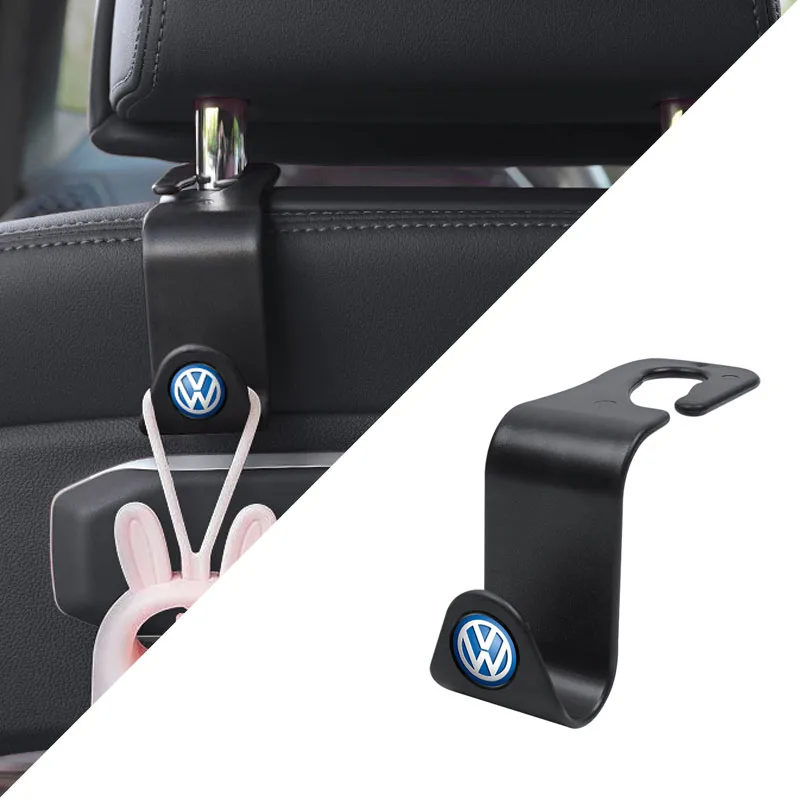 

Styling Mouldings 2Pcs Portable Car Seat Back Hooks Auto Accessories For Volkswagen Jetta Golf Passat Polo Tiguan Phaeton Polo P