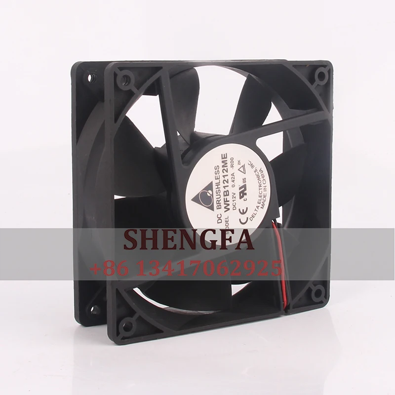 Case Cooling Fan DELTA WFB1212ME  DC12V 0.42A 12CM 12038 Converter Switch High Precision Double Ball Bearing  120X120X38mm