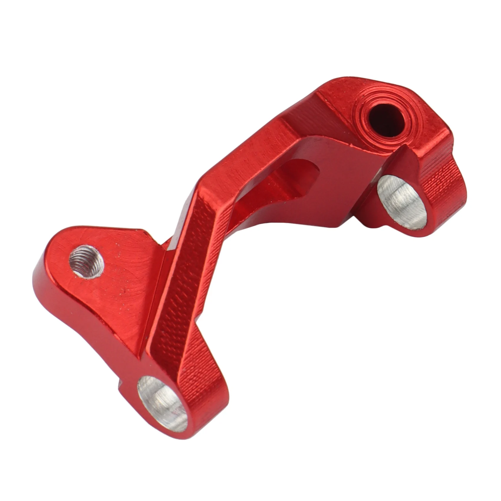 A63T-2Pcs Blocs de direction avant en métal pour Axial Yeti Jr. AX90052 AXI90069 Pièces de mise à niveau pour voiture RC 1/18, Rouge