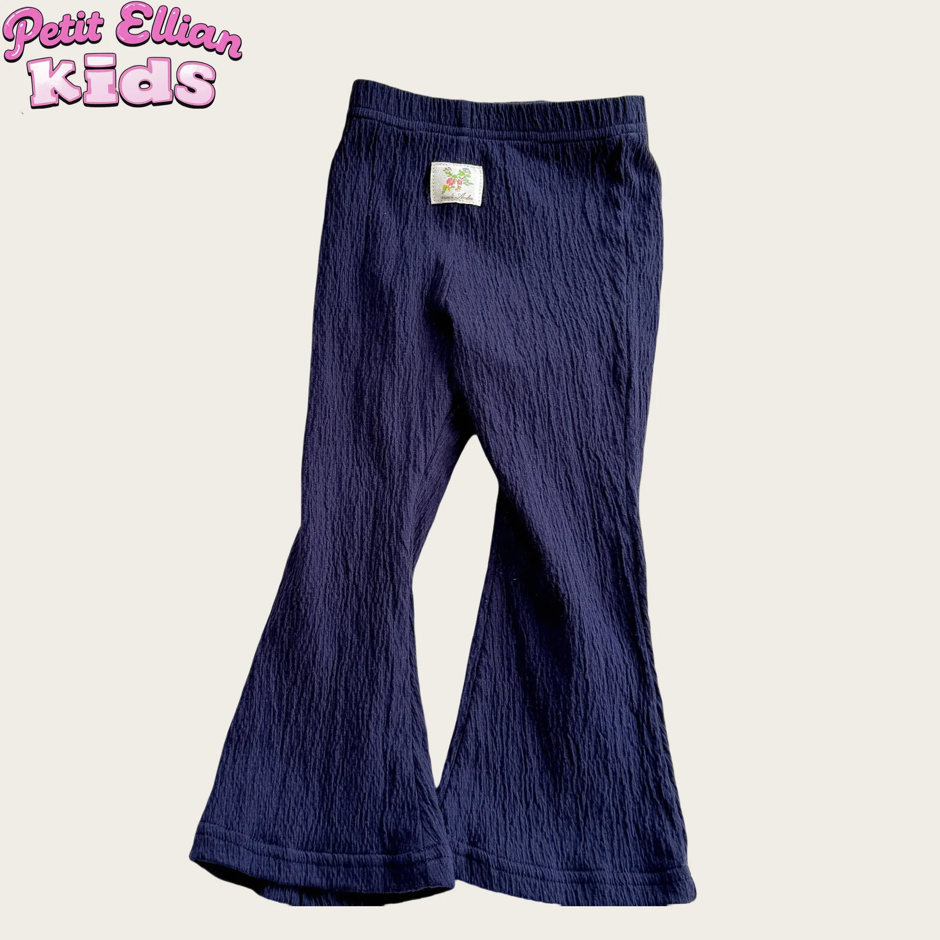 

Adorable Kids Girls' Cotton High Quality and Trendy Nine Point Flared Pants Stylish and Comfortable for 1-7 Y Child Girl Clothes