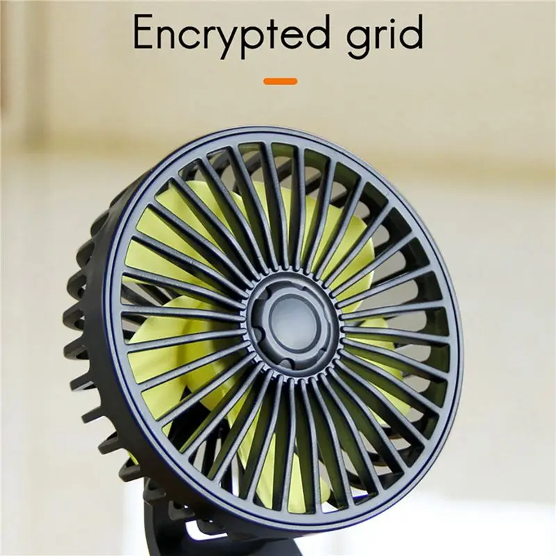 BAAM-2X Universal Large Wind Three Speed Control USB Car Fan USB Car Fan Suction Cup Car Seat Back Single Head Car Fan