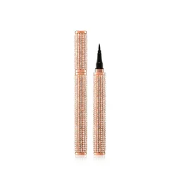 New Waterproof Quick Dry Long Lasting Non-blooming 4D Eyeliner Star Diamond Eyeliner Soft Smooth Black Eyleliner Pen