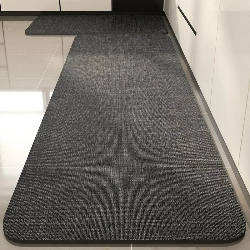 

Carpet for Kitchen Waterproof Floor Mat PVC Leather Long Carpets Anti-slip Foot Mats Minimalist Home Decoration Rug
