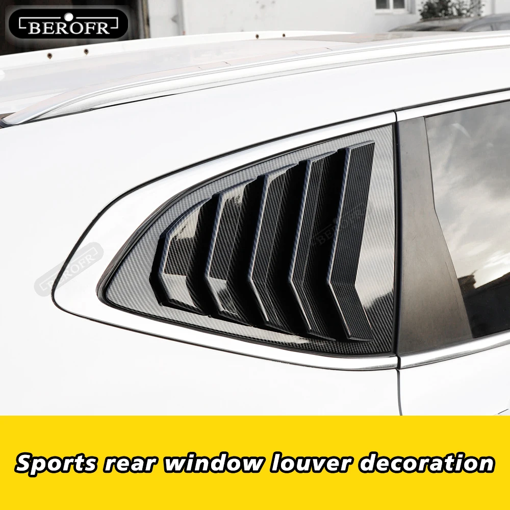 For Honda Breeze 2020 Carbon Fibre Rear Window Side Vent Louver Shutter Cover Trim