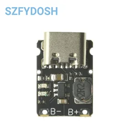 Type-C 5V charge discharge integrated module 3.7V 4.2V 18650 lithium battery charging boost power board protection