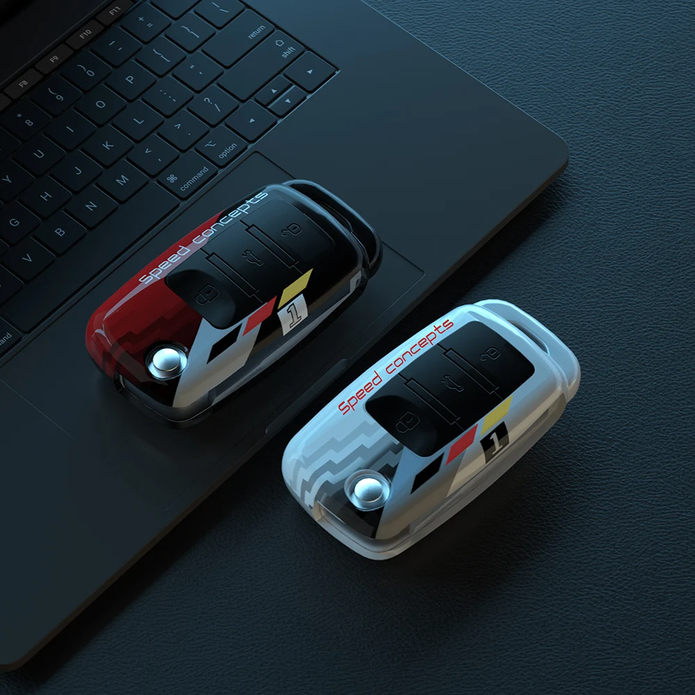 

Car Key Case for VW Volkswagen Polo Tiguan Passat b8 Golf 4 5 6 7 8 MK4 MK6 Jetta Lavida Touran Bora Carbon Fiber Fold Key Shell