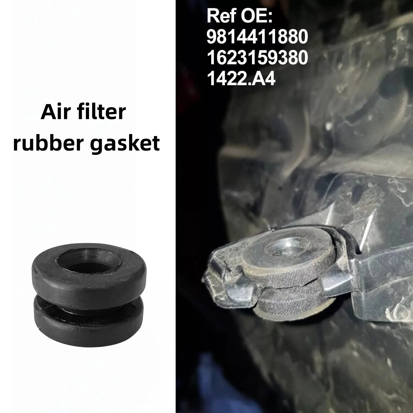 

1Pcs Rubber Gasket Seal For Air Filter Housing Cover 1422A4 Fit For Citroen Peugeot Car Accessories Replacement