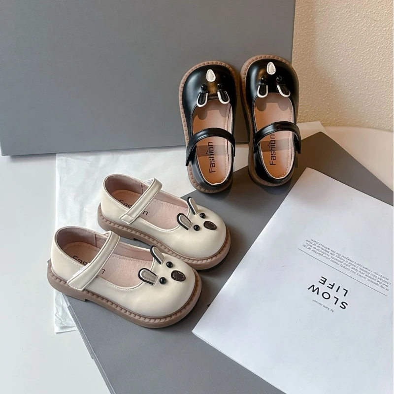 

Children Leather Shoes for Girls 2025 Autumn New Fashion Korean Style Soft Bottom Anti-slippery Versatile Princess Dress Shoes