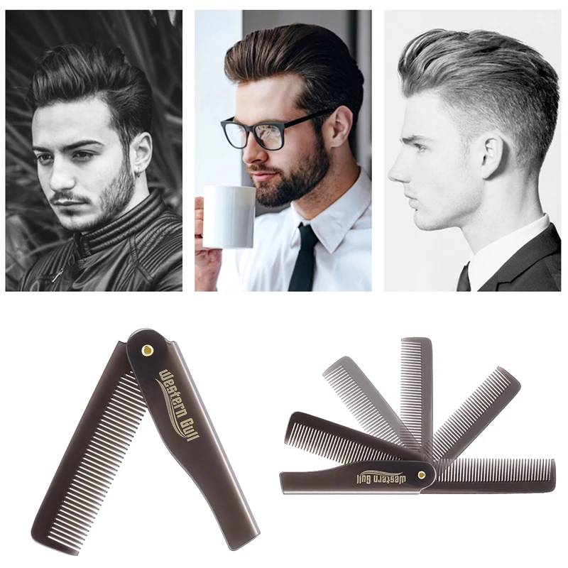 Travel Pocket Size Folding Comb for Men Hair Oil Head Styling Portable and Easy Hair Grooming ToolHotsale