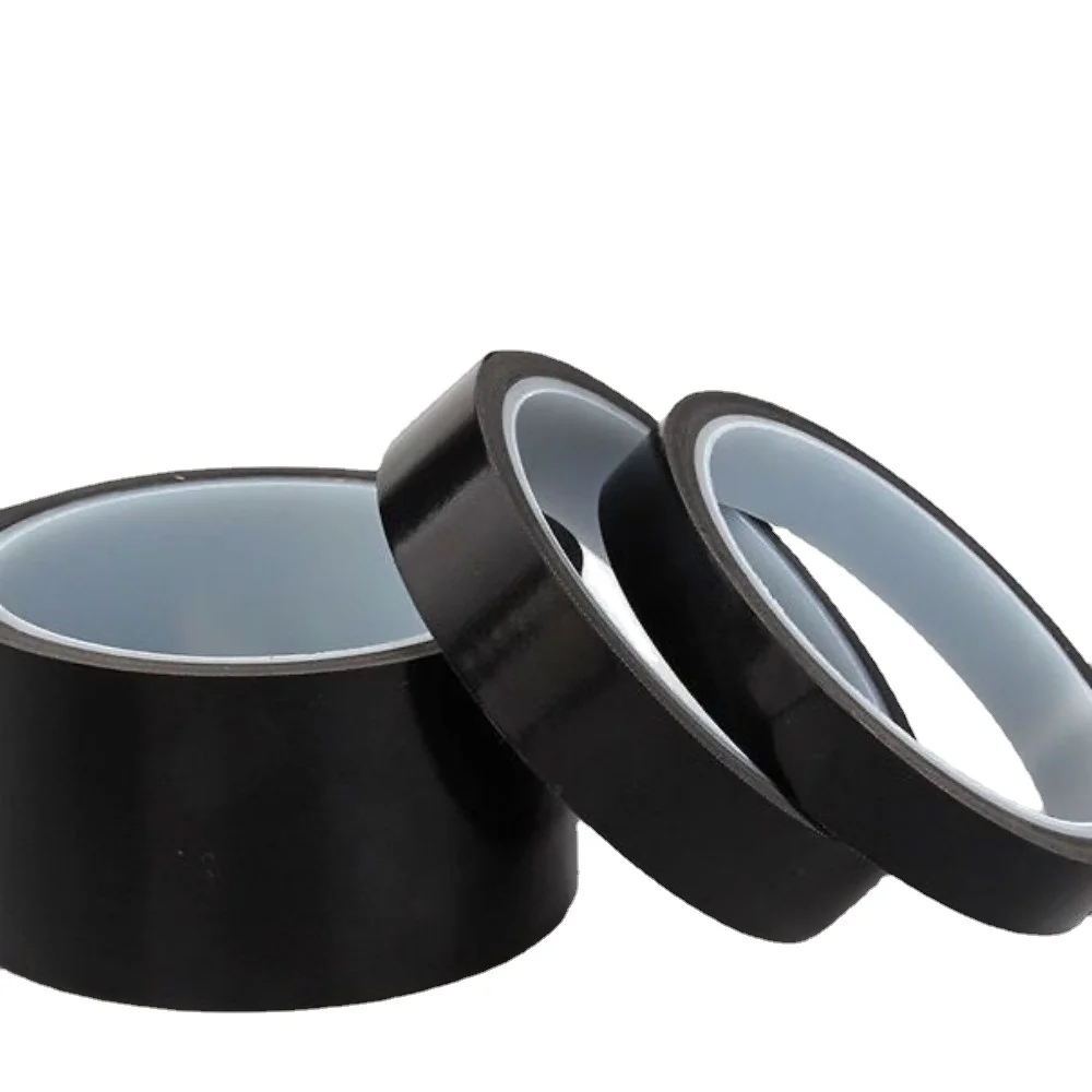 0.13-0.18-0.25mm Thickness Tefl PTFE Insulation Friction Resistant 300° High Temperature Black Special Tape Multi Width HEI-8037