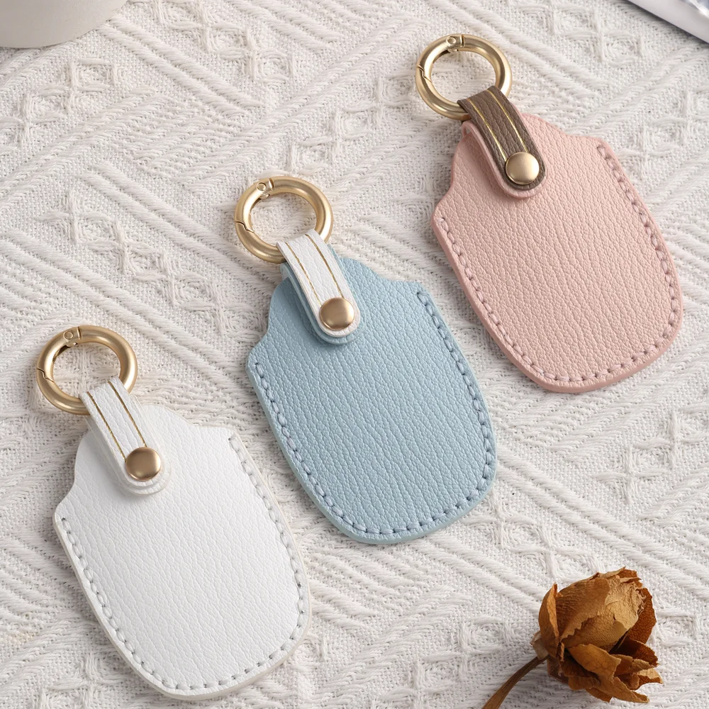 Leather Car Key Case Fob Cover for Hyundai I30 Ix35 KONA Encino Solaris Azera Grandeur Ig Accent Santa Fe Palisade LAFESTA