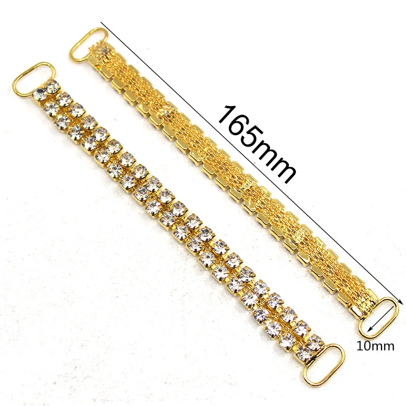 

40pcs Water Diamond DIY Clothing Chain Gold Silver Chain For Bag Clothing Decoration Swimwear