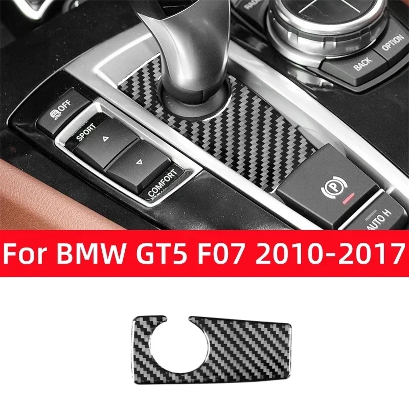 

Carbon Fiber Interior for BMW 5 Series GT5 F07 2010-2017 Accessories Car Gear Lever Bottom Panel Trim Cover Decoration Stickers