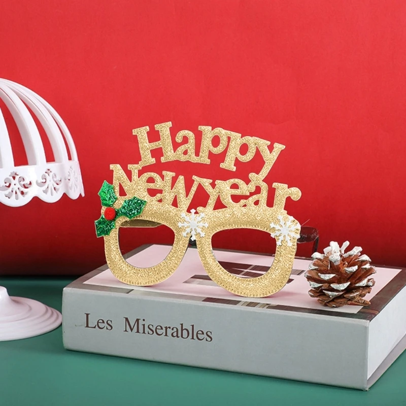 Happy New Year Glasses Fancy New Year Party Eyeglasses Photo Props Celebration Party Favor New Year Eve Party Decors