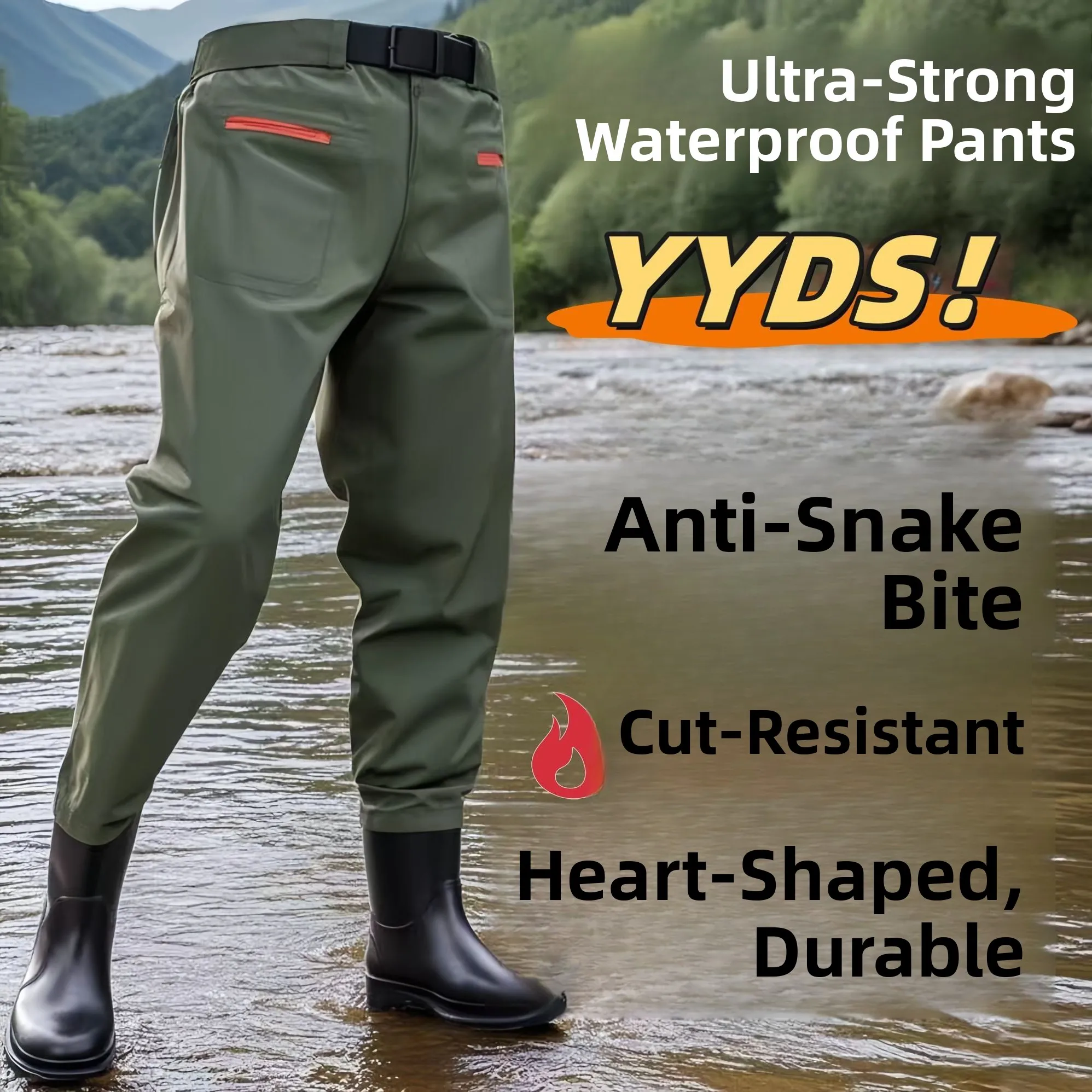 Ultra-Thin Thickened Waterproof Overalls Fishing Shoes Full-Length Nylon Wading Suit Men's Outdoor Camping Travel Gear