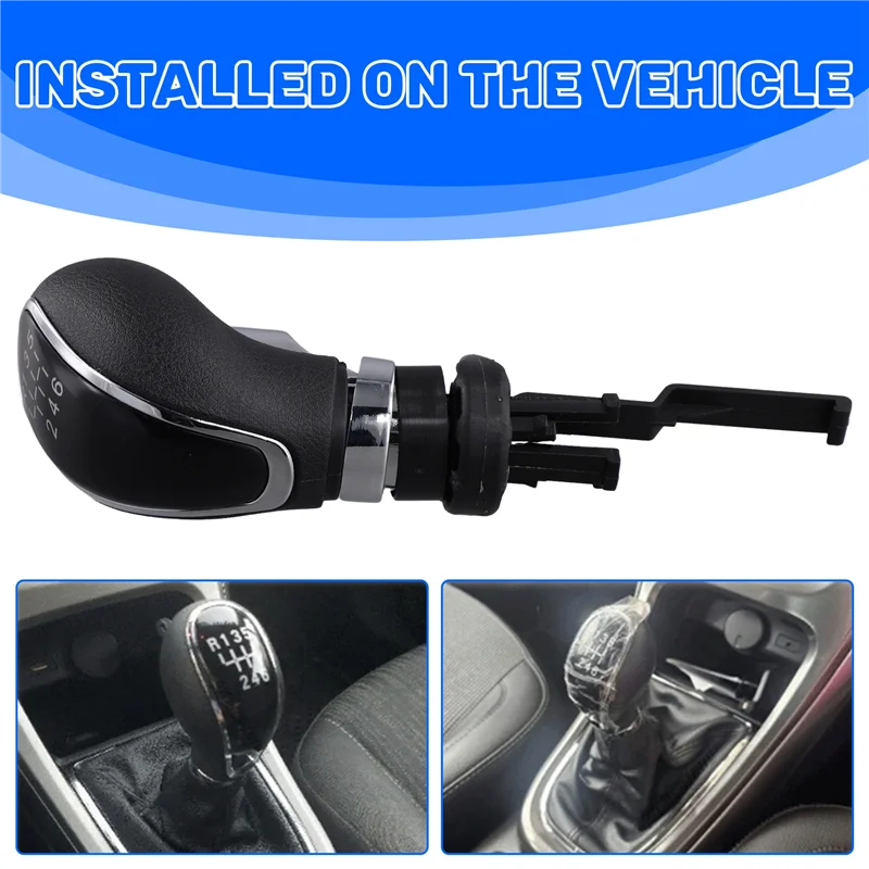 ABQB-Car 6 Speed Gear Shift Head Manual Transmission Shift Handball For Buick Excelle GT/XT Opel Astra 2009-2014