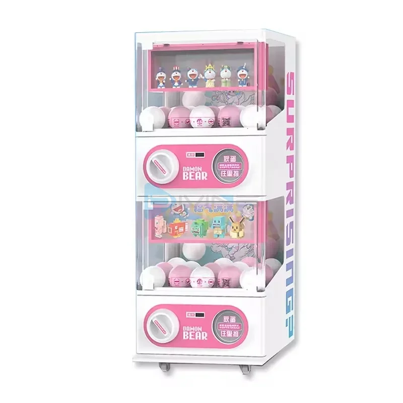 Coin Operated Twisted Eggs Toy Machine Gashapon Toys Machines Capsule Toy Gacha Vending Machine