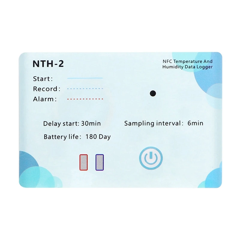 

A81M New NFC Wireless Data Recorder 180 Days Data Logger LCD Indicator 500,000 Groups For Chemical NFC