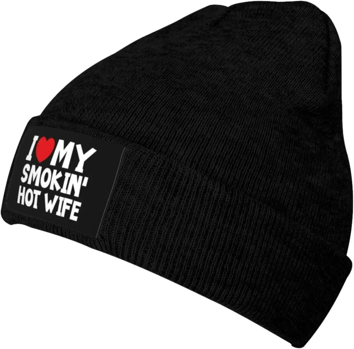 I Heart My Smokin' Hot Wife Winter Beanie Hat for Men & Women - Daily Knit Cap - Warm Skull Caps for Cold Weather