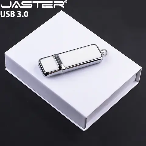 JASTER 5 PCS LOT USB 3.0 clé USB Logo personnalisé gratuit clé USB couleur impression cuir clé 128 GB 64 GB 32 GB cadeaux d'affaires