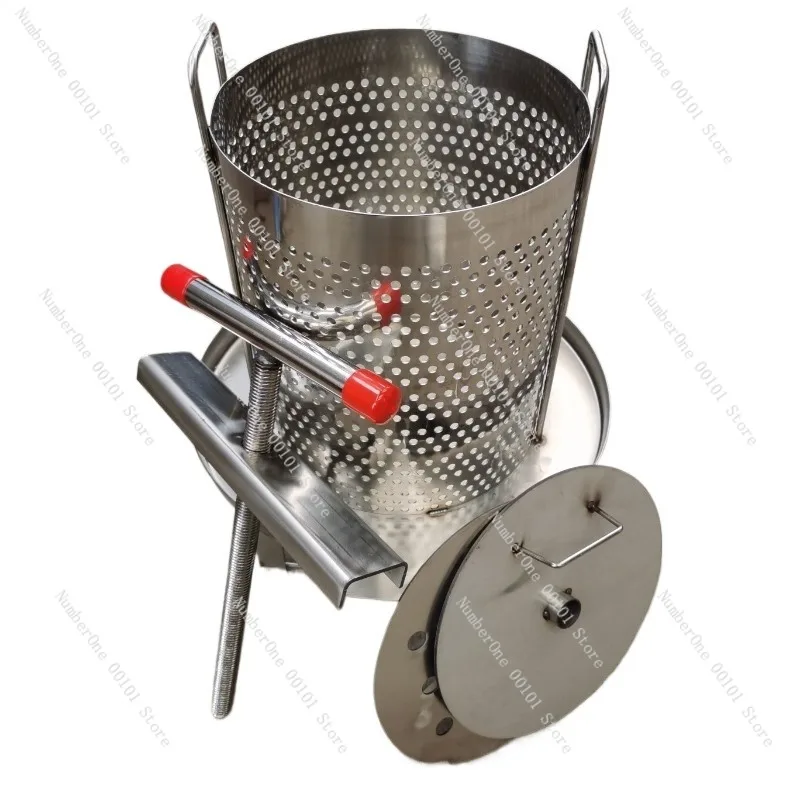 Stainless Steel Honey Press 304, Household Honey Extraction and Wax Press Machine, Local Honey Juice Maker for Healthy Products