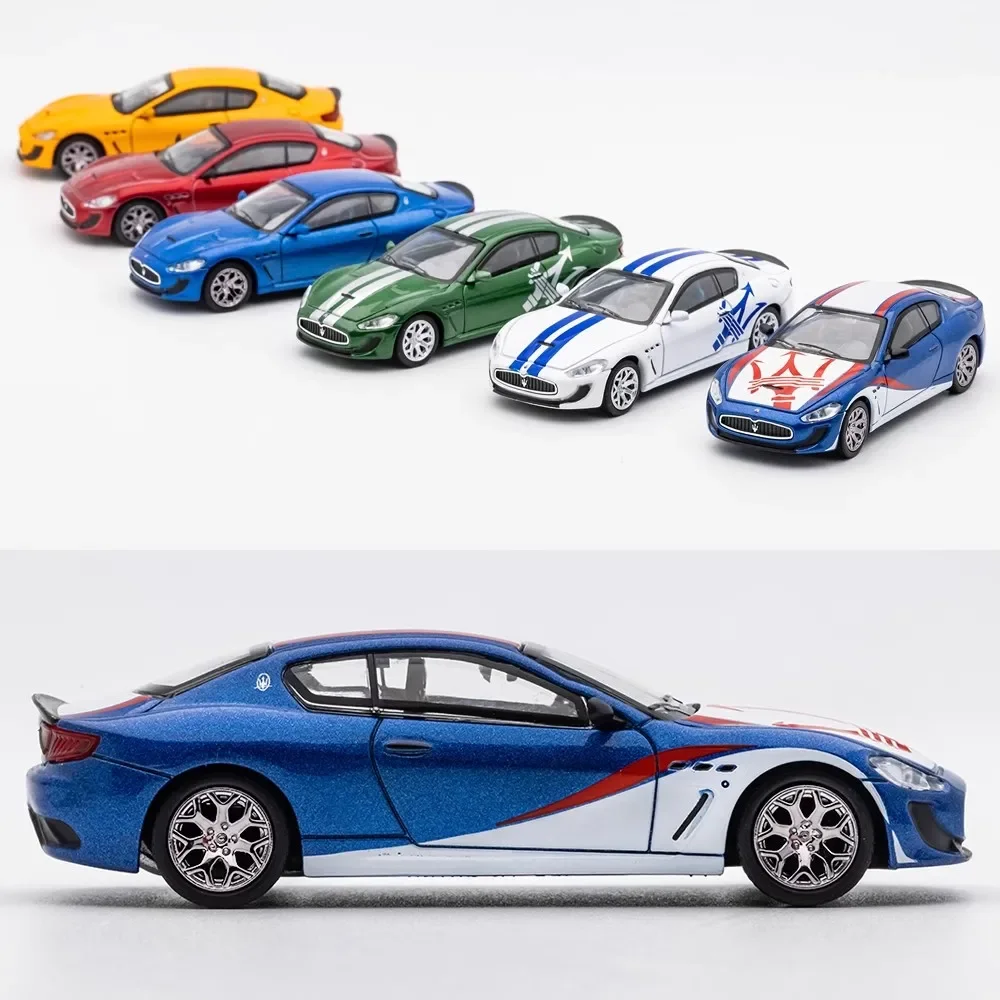 DCT 1:64 Simulation Alloy Die-casting Car Model Collectible Ornament Maserati GT Sports Car Kids Xmas Gift Toys for Boys