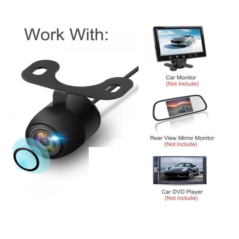 Car Reverse Camera HD Night Vision Rear View Camera Backup Parking Camcorder Reversing Monitor Wide Angle Auto Backup Monitor