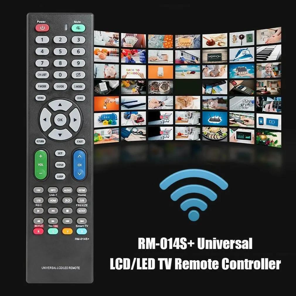 2024 Hot Universal Samrt TV Remote Control Use TV RM-014S+TV Replacement Remote Controller For Any Brand Dropshipping Wholesale