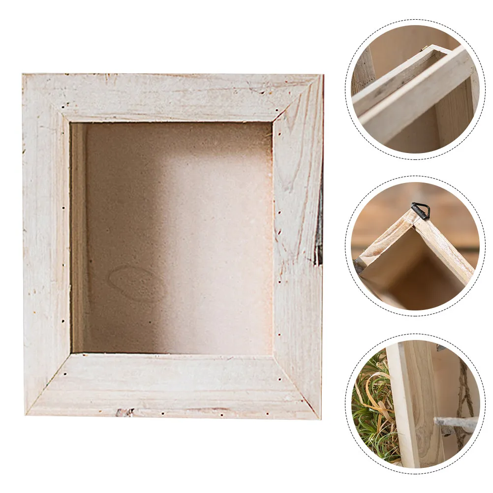 

1 шт. Ретро-кашпо из массива дерева для декора стен, дома, сада, офиса, стильный держатель для растений, креативный подвесной цветочный горшок