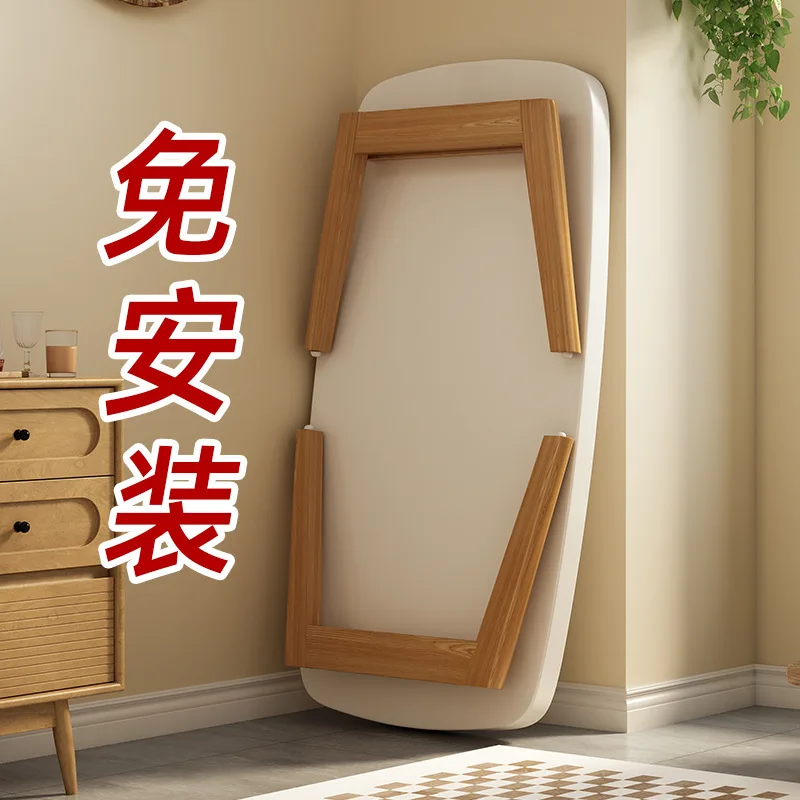 Coffee table, small apartment living room ins wind thickened solid wood table legs, free installation foldable small coffee