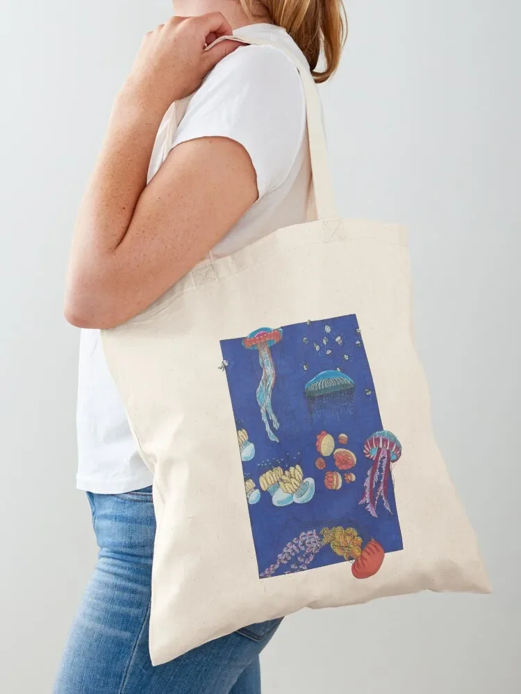 Colorful jellyfish Tote Bag tote bags men custom tote