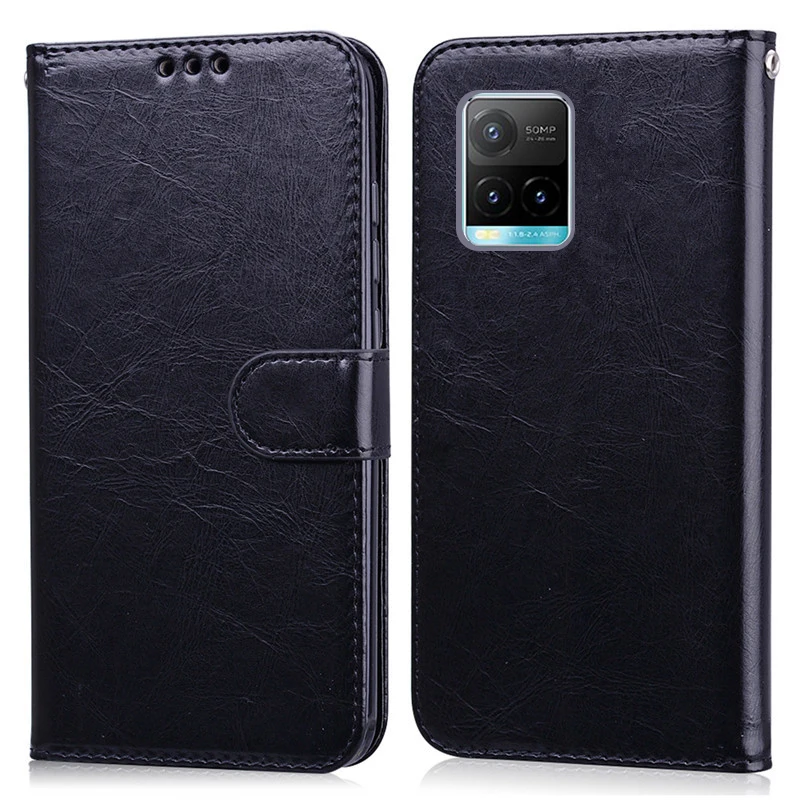 For Vivo Y33S Case Luxury Leather Wallet Flip Case for Vivo V2109 Y33S Back Case TPU Fundas for Vivo Y33s Y 33s Phone Case Coque